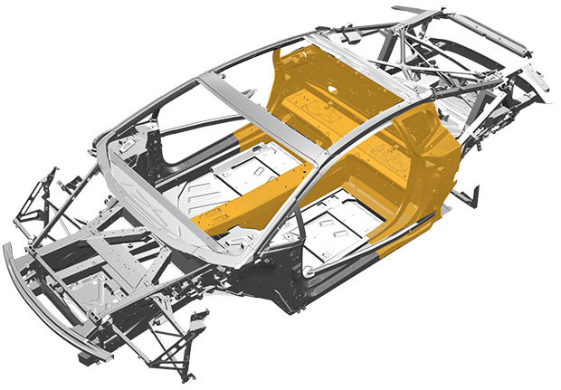 兰博基尼车架结构图图片